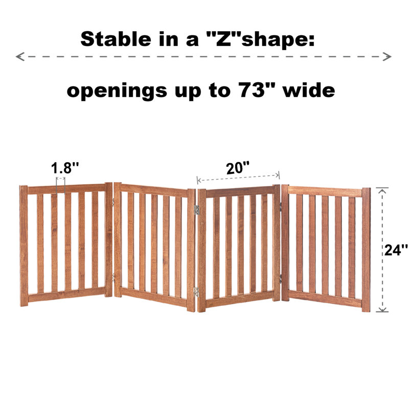 Tucker Murphy Pet™ Wooden Free Standing Pet Gate & Reviews Wayfair
